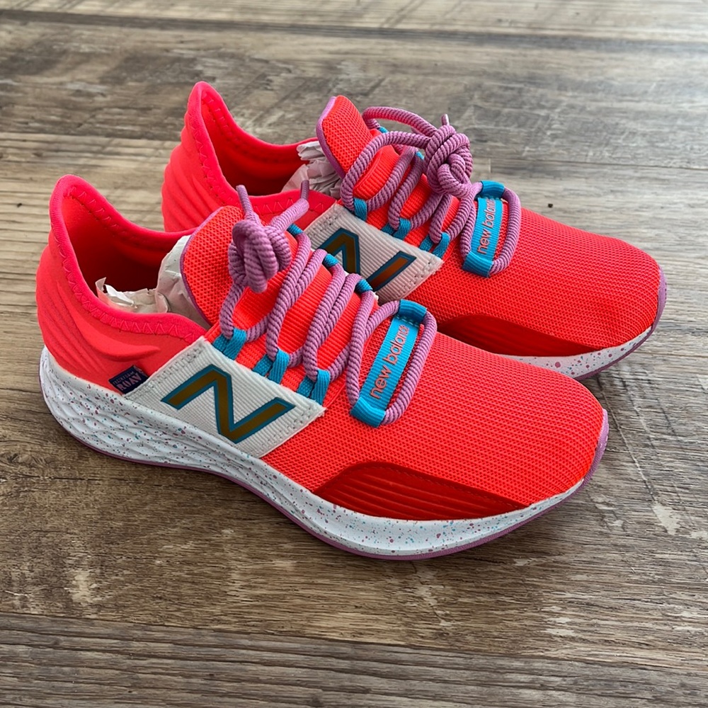 Never Worn Kids’ New Balance Orange Fresh Foam Roav Sneakers, Size 1.